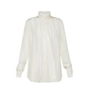 NEW FORTE FORTE women's habotai silk bohemian shirt in pure